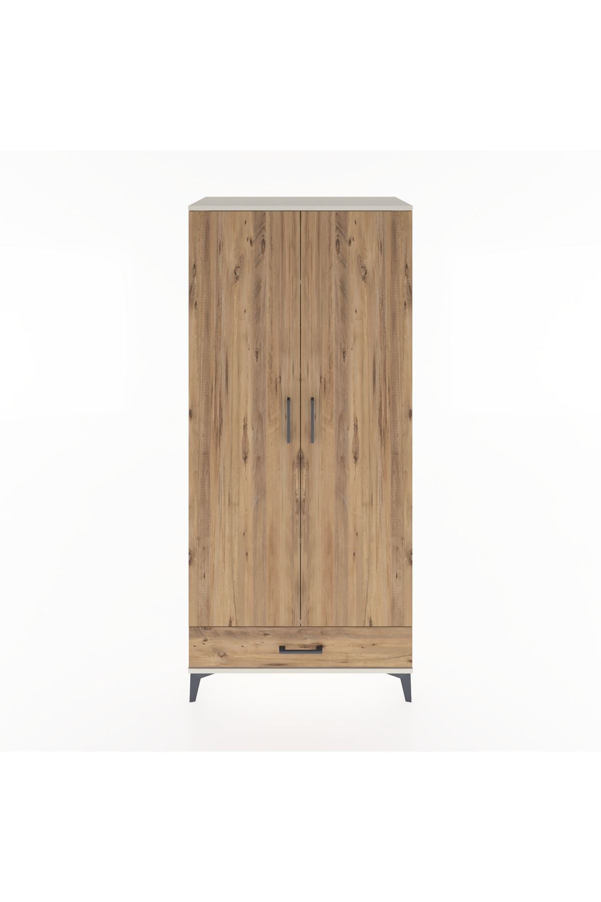 Hyperion Dolap 5 Raflı Tek Çekmeceli 2 Kapaklı 88x44x195 - S60M083V3B
