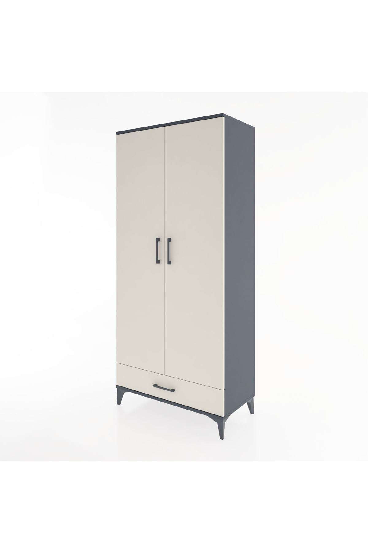 Hyperion Dolap 5 Raflı Tek Çekmeceli 2 Kapaklı 88x44x195 - S60M083V4B