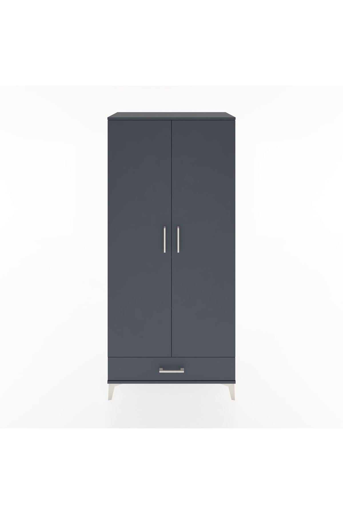 Hyperion Dolap 5 Raflı Tek Çekmeceli 2 Kapaklı 88x44x195 - S60M083V5B