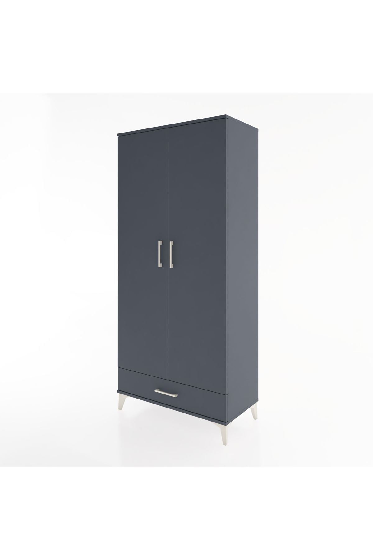 Hyperion Dolap 5 Raflı Tek Çekmeceli 2 Kapaklı 88x44x195 - S60M083V5B