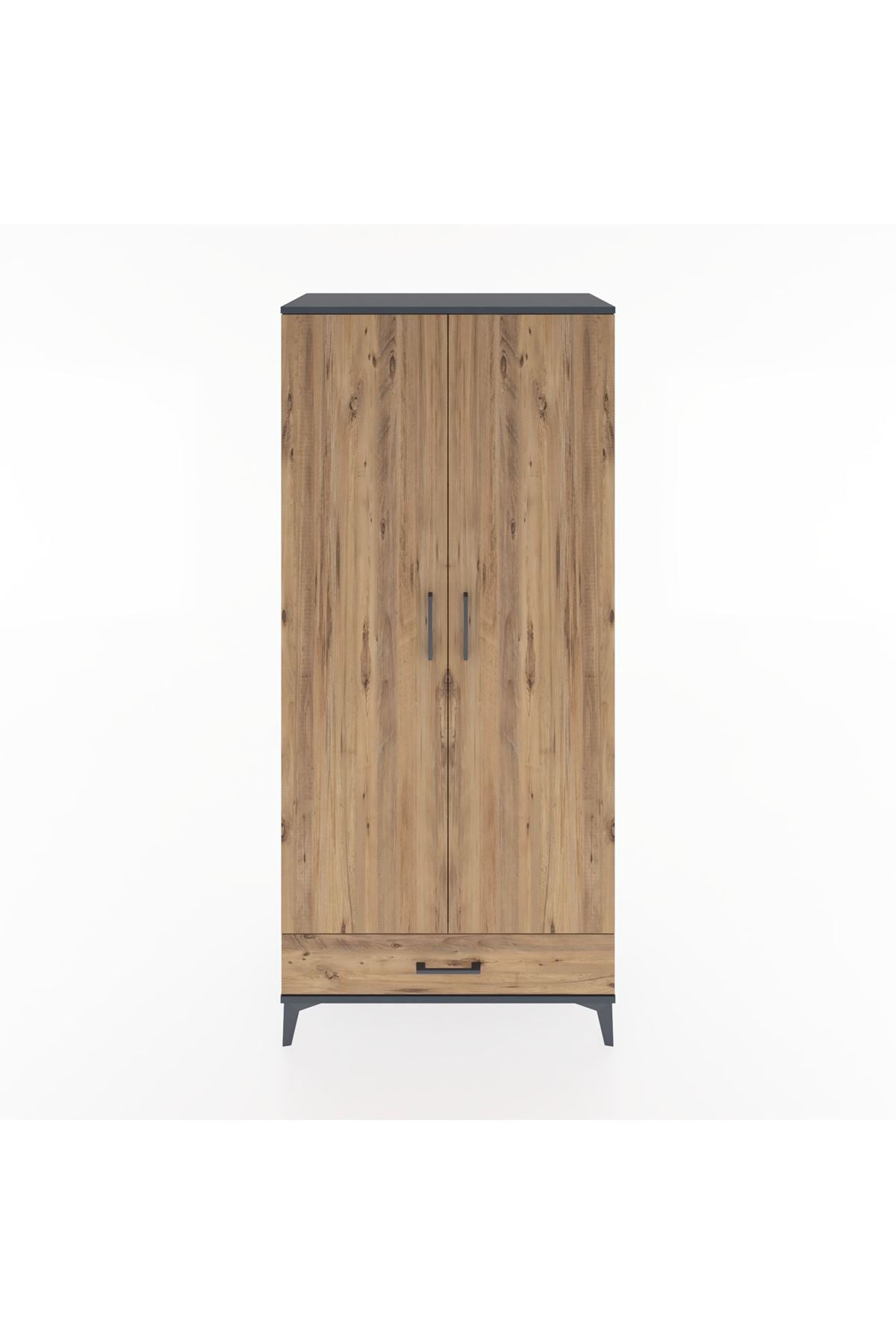 Hyperion Dolap 5 Raflı Tek Çekmeceli 2 Kapaklı 88x44x195 - S60M083V6B