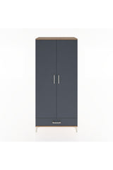 Hyperion Dolap 5 Raflı Tek Çekmeceli 2 Kapaklı 88x44x195