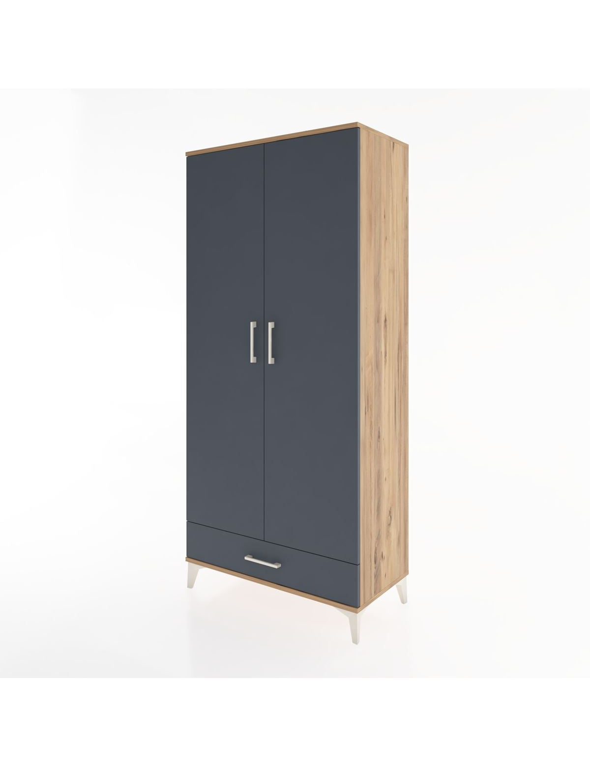 Hyperion Dolap 5 Raflı Tek Çekmeceli 2 Kapaklı 88x44x195 - S60M083V8B