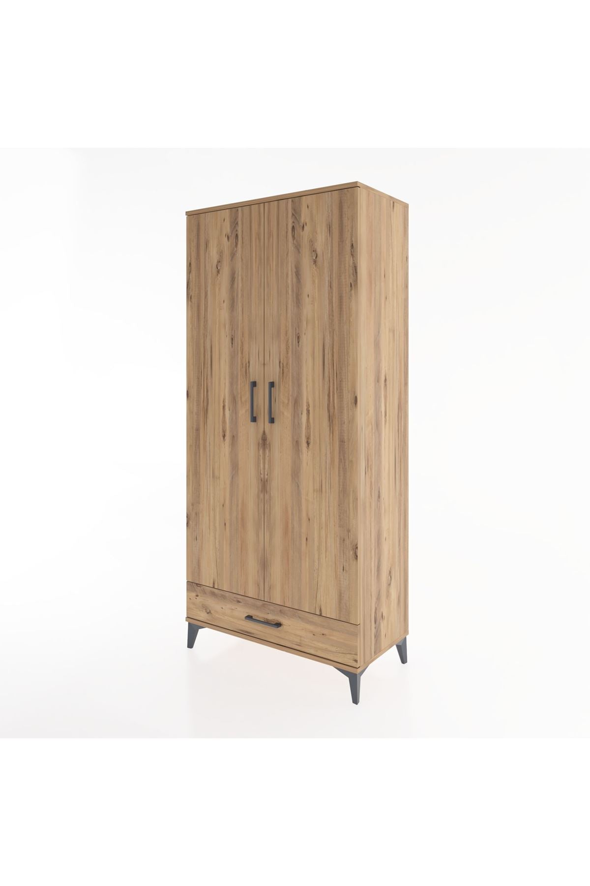 Hyperion Dolap 5 Raflı Tek Çekmeceli 2 Kapaklı 88x44x195 - S60M083V9B