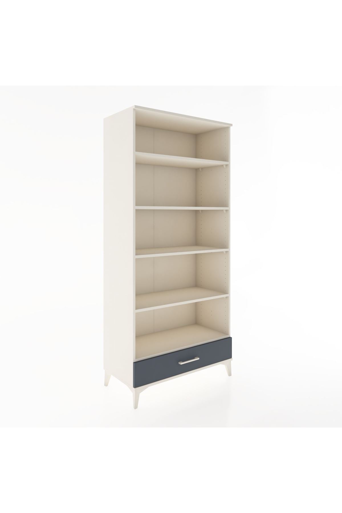 Hyperion Dolap 5 Raflı Tek Çekmeceli 88x44x195 - S60M084V2B