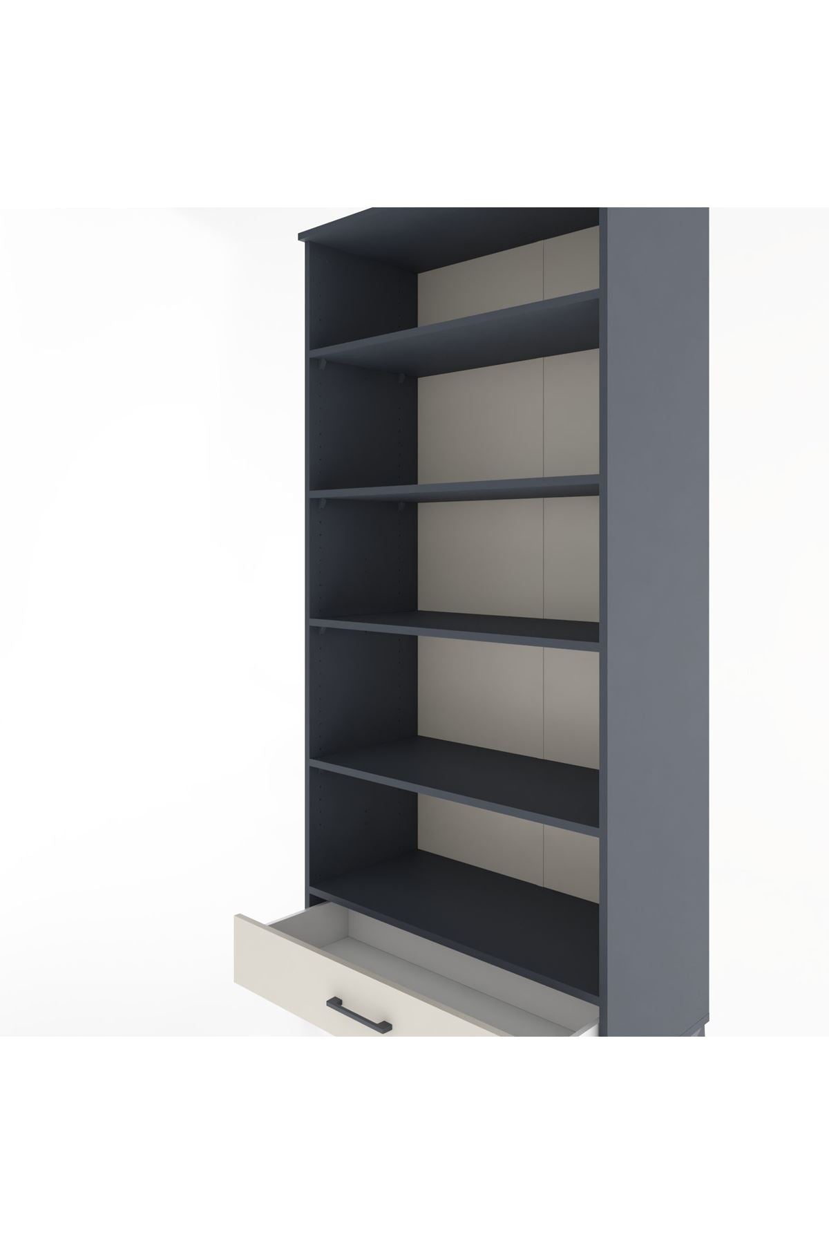 Hyperion Dolap 5 Raflı Tek Çekmeceli 88x44x195 - S60M084V4B