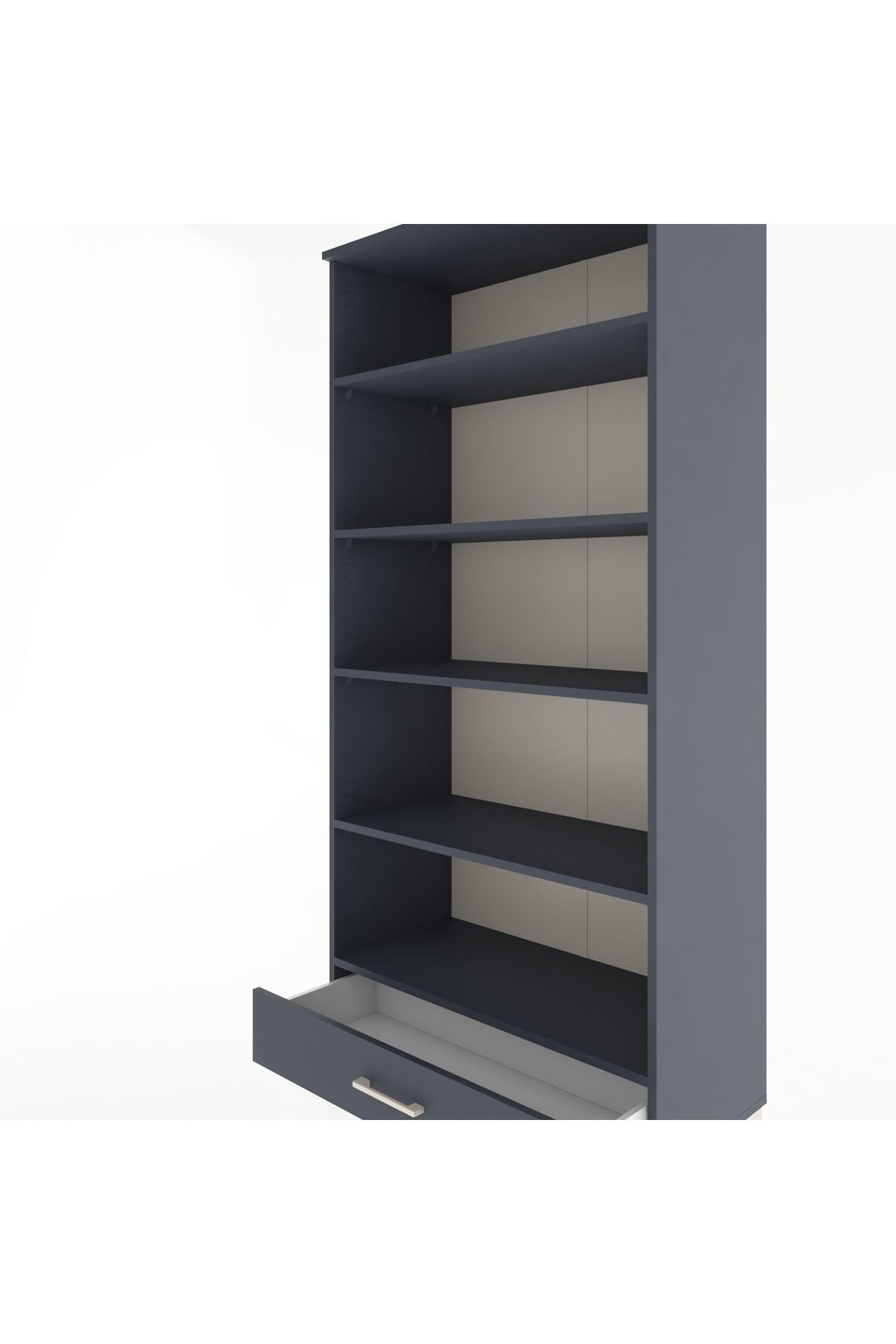 Hyperion Dolap 5 Raflı Tek Çekmeceli 88x44x195 - S60M084V5B