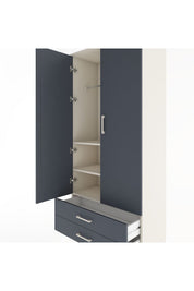 Hyperion Dolap 3 Raflı 2 Çekmeceli Tek Askılı 88x44x195 - S60M085V2B