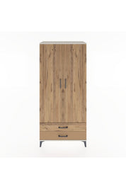 Hyperion Dolap 3 Raflı 2 Çekmeceli Tek Askılı 88x44x195 - S60M085V3B