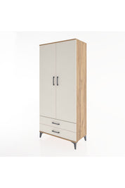 Hyperion Dolap 3 Raflı 2 Çekmeceli Tek Askılı 88x44x195 - S60M085V7B
