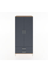 Hyperion Dolap 3 Raflı 2 Çekmeceli Tek Askılı 88x44x195
