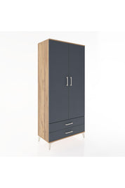 Hyperion Dolap 3 Raflı 2 Çekmeceli Tek Askılı 88x44x195 - S60M085V8B
