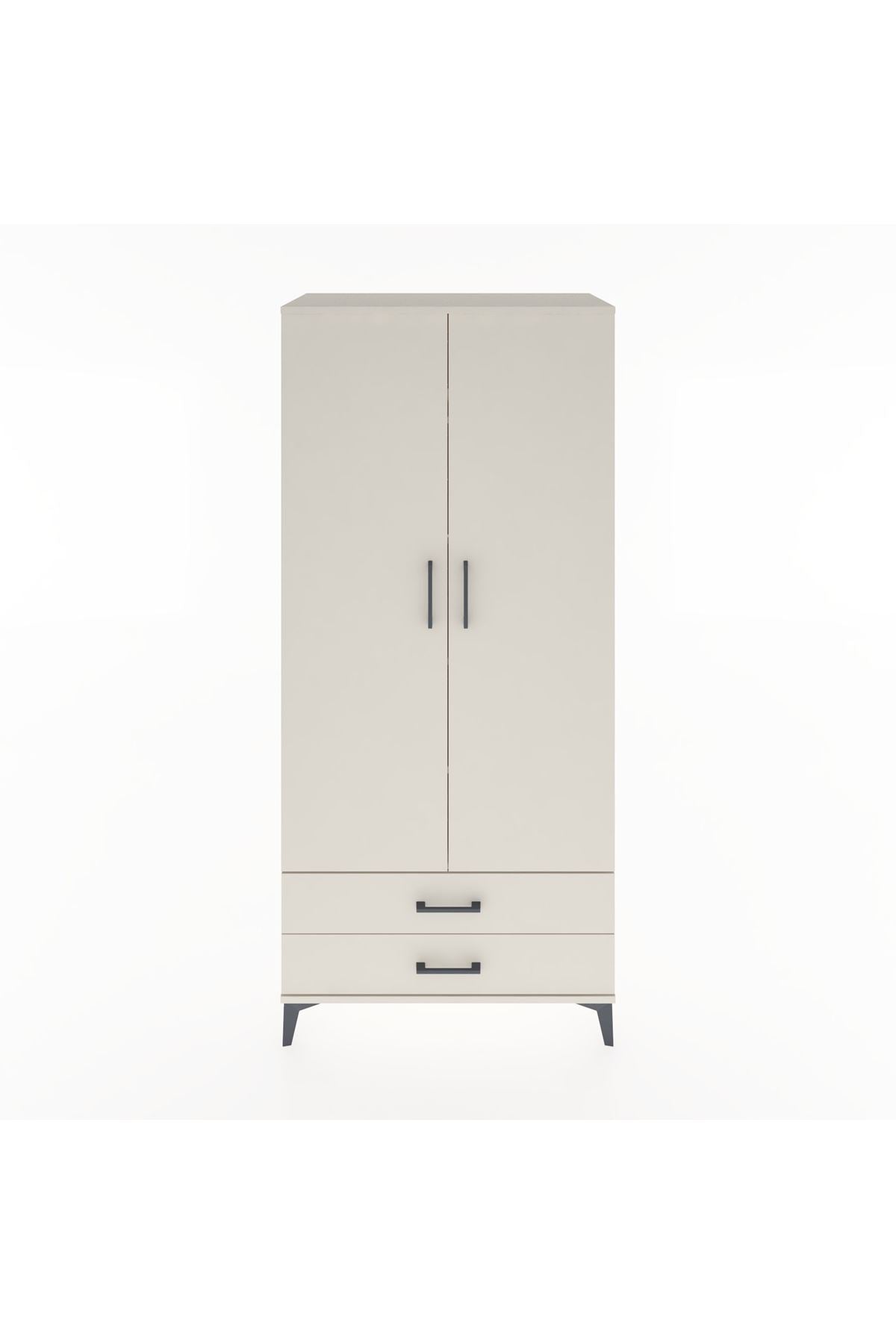 Hyperion Dolap 5 Raflı 2 Çekmeceli 2 Kapaklı 88x44x195 - S60M086V1B