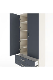 Hyperion Dolap 5 Raflı 2 Çekmeceli 2 Kapaklı 88x44x195 - S60M086V2B