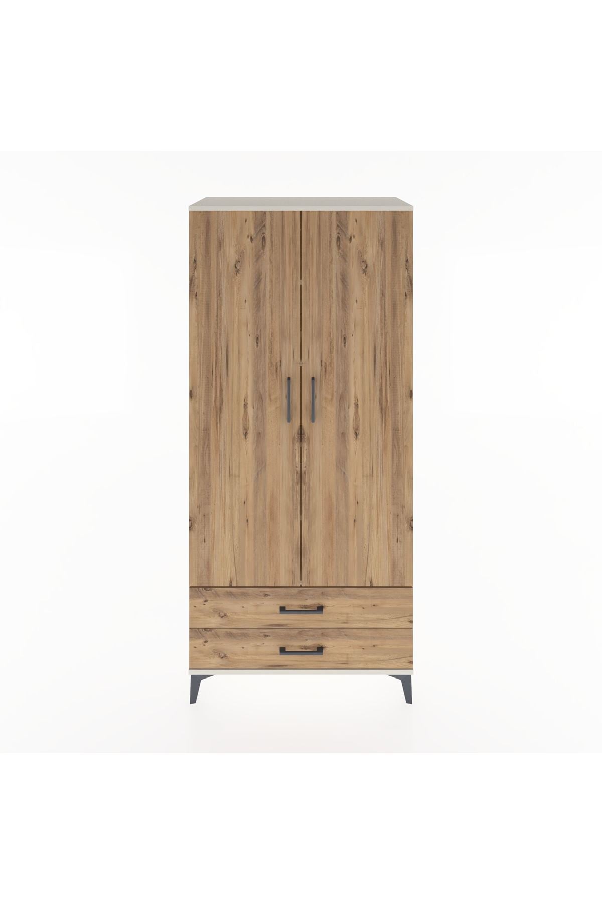 Hyperion Dolap 5 Raflı 2 Çekmeceli 2 Kapaklı 88x44x195 - S60M086V3B
