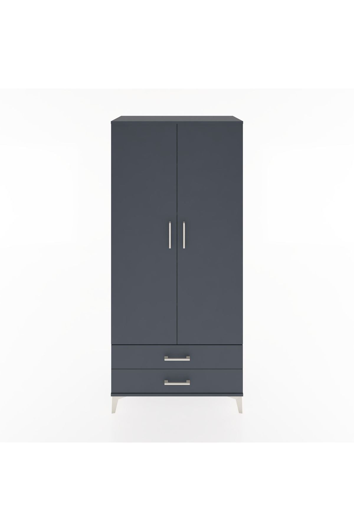 Hyperion Dolap 5 Raflı 2 Çekmeceli 2 Kapaklı 88x44x195 - S60M086V5B