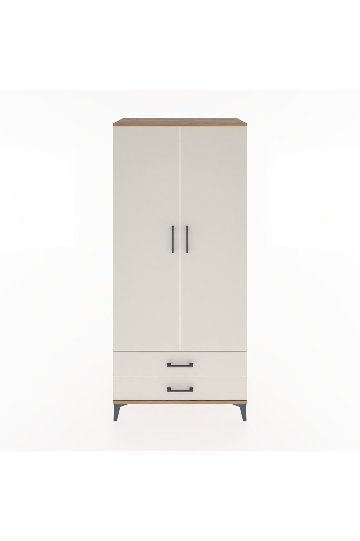 Hyperion Dolap 5 Raflı 2 Çekmeceli 2 Kapaklı 88x44x195 - S60M086V7B
