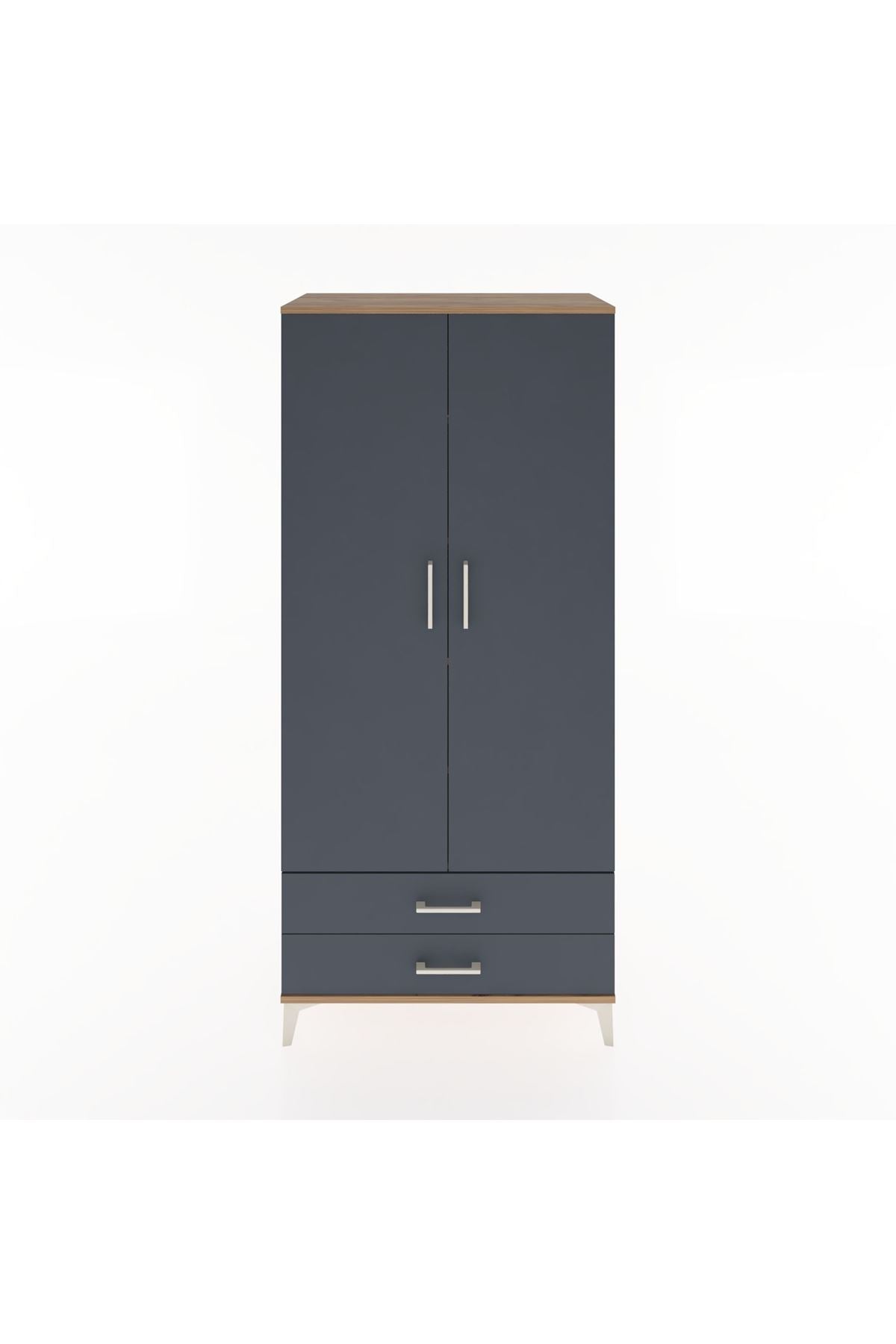 Hyperion Dolap 5 Raflı 2 Çekmeceli 2 Kapaklı 88x44x195 - S60M086V8B