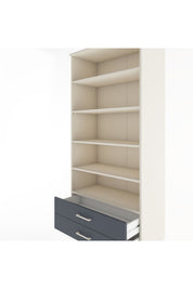Hyperion Dolap 5 Raflı 2 Çekmeceli 88x44x195 - S60M087V2B