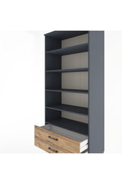 Hyperion Dolap 5 Raflı 2 Çekmeceli 88x44x195 - S60M087V6B