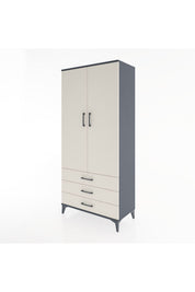Hyperion Dolap 2 Raflı 3 Çekmeceli Tek Askılı 88x44x195 - S60M088V4B