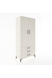 Hyperion Dolap 4 Raflı 3 Çekmeceli 2 Kapaklı 88x44x195 - S60M089V1B