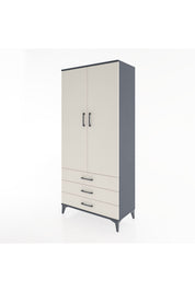 Hyperion Dolap 4 Raflı 3 Çekmeceli 2 Kapaklı 88x44x195 - S60M089V4B