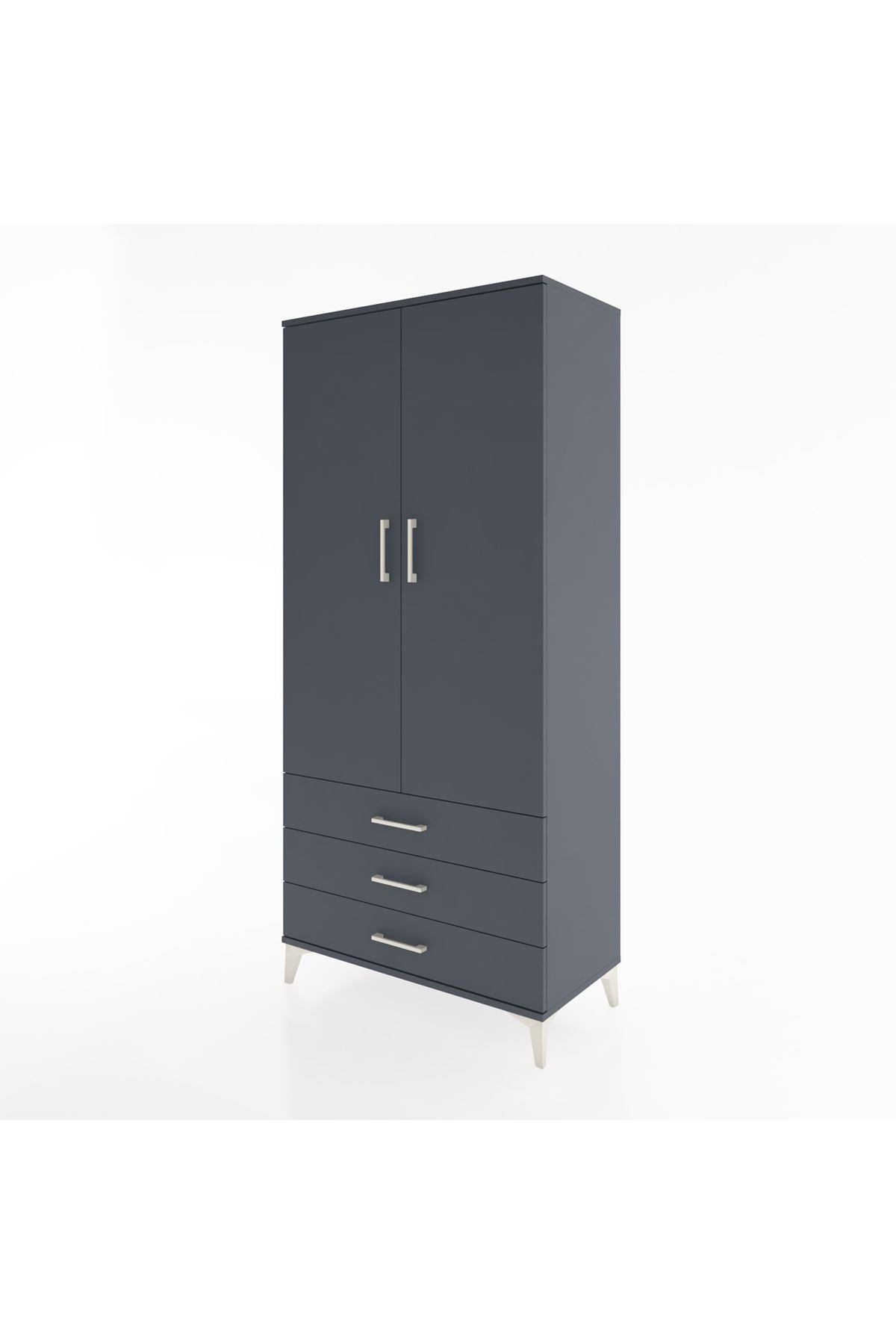 Hyperion Dolap 4 Raflı 3 Çekmeceli 2 Kapaklı 88x44x195 - S60M089V5B