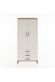 Hyperion Dolap 4 Raflı 3 Çekmeceli 2 Kapaklı 88x44x195 - S60M089V7B