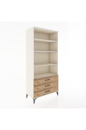 Hyperion Dolap 4 Raflı 3 Çekmeceli 88x44x195 - S60M090V3B