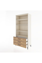 Hyperion Dolap 4 Raflı 3 Çekmeceli 88x44x195 - S60M090V3B
