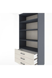 Hyperion Dolap 4 Raflı 3 Çekmeceli 88x44x195 - S60M090V4B