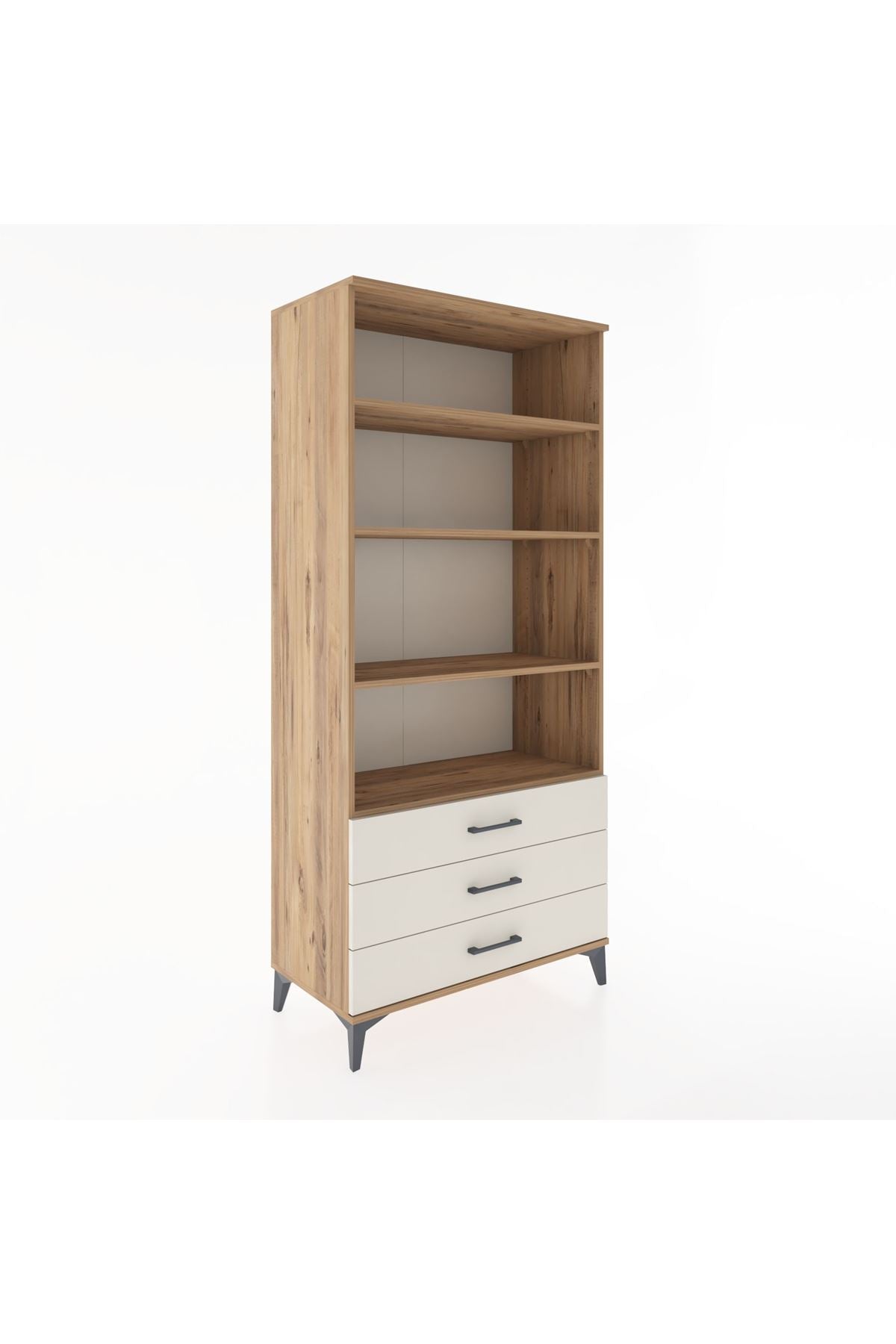 Hyperion Dolap 4 Raflı 3 Çekmeceli 88x44x195 - S60M090V7B