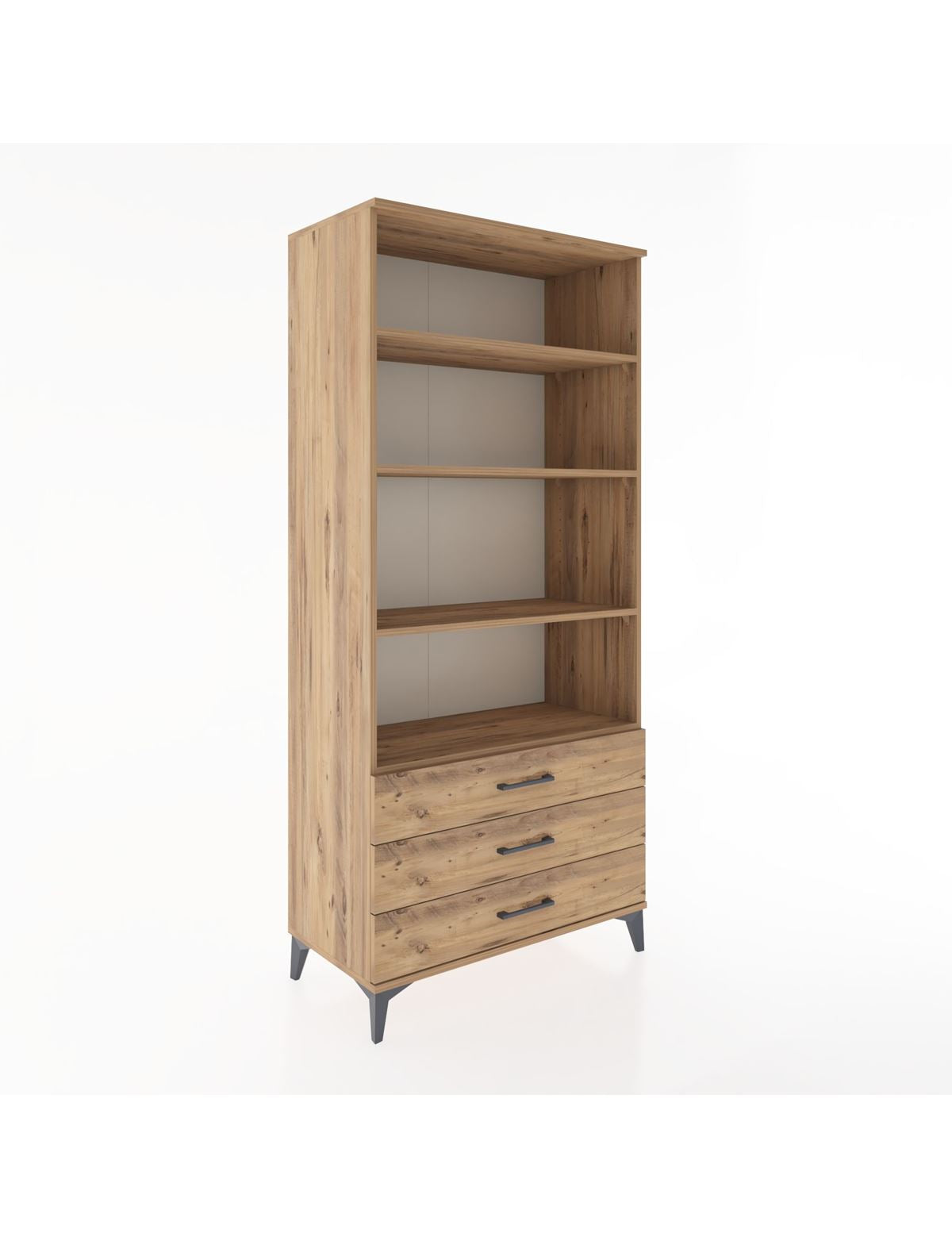 Hyperion Dolap 4 Raflı 3 Çekmeceli 88x44x195 - S60M090V9B