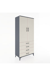 Hyperion Dolap 2 Raflı 4 Çekmeceli Tek Askılı 88x44x195 - S60M091V4B