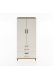 Hyperion Dolap 2 Raflı 4 Çekmeceli Tek Askılı 88x44x195 - S60M091V7B
