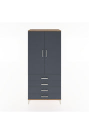 Hyperion Dolap 2 Raflı 4 Çekmeceli Tek Askılı 88x44x195 - S60M091V8B