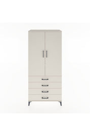 Hyperion Dolap 4 Raflı 4 Çekmeceli 2 Kapaklı 88x44x195 - S60M092V1B