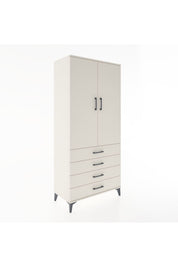 Hyperion Dolap 4 Raflı 4 Çekmeceli 2 Kapaklı 88x44x195 - S60M092V1B