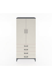 Hyperion Dolap 4 Raflı 4 Çekmeceli 2 Kapaklı 88x44x195 - S60M092V4B
