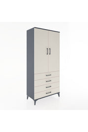 Hyperion Dolap 4 Raflı 4 Çekmeceli 2 Kapaklı 88x44x195 - S60M092V4B
