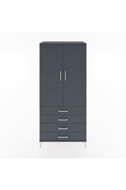 Hyperion Dolap 4 Raflı 4 Çekmeceli 2 Kapaklı 88x44x195 - S60M092V5B