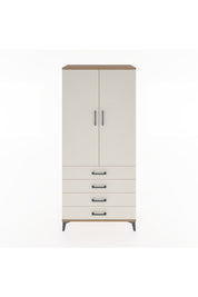 Hyperion Dolap 4 Raflı 4 Çekmeceli 2 Kapaklı 88x44x195 - S60M092V7B