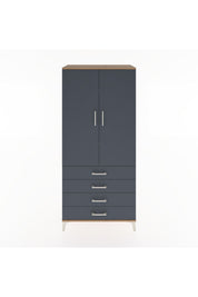 Hyperion Dolap 4 Raflı 4 Çekmeceli 2 Kapaklı 88x44x195 - S60M092V8B