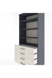 Hyperion Dolap 4 Raflı 4 Çekmeceli 88x44x195 - S60M093V4B