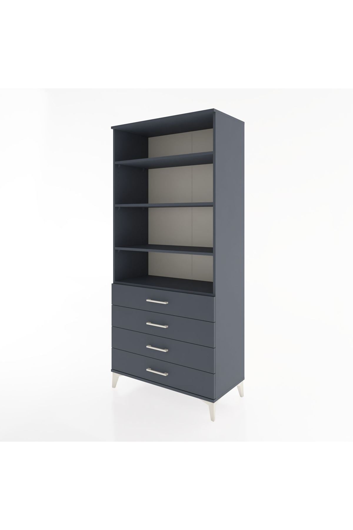 Hyperion Dolap 4 Raflı 4 Çekmeceli 88x44x195 - S60M093V5B