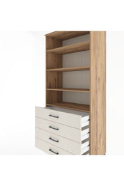 Hyperion Dolap 4 Raflı 4 Çekmeceli 88x44x195 - S60M093V7B