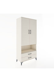 Hyperion Dolap 3 Raflı 2 Çekmeceli Tek Askılı 88x44x195 - S60M094V1B