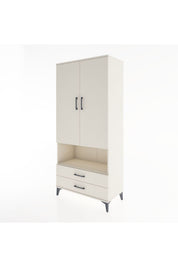 Hyperion Dolap 3 Raflı 2 Çekmeceli Tek Askılı 88x44x195 - S60M094V1B