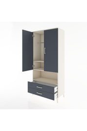 Hyperion Dolap 3 Raflı 2 Çekmeceli Tek Askılı 88x44x195 - S60M094V2B